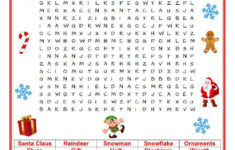 Christmas Wordsearch Online Exercise – Worksheets Library throughout Word Search Online Christmas