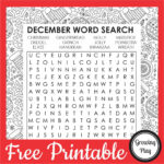 December Word Search Free Printable   Growing Play In Christmas Word Search App