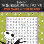 Disney Tim Burton'S The Nightmare Before Christmas Word Search And Regarding The Nightmare Before Christmas Word Search
