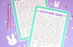 Easter Word Search Printable - Happiness Is Homemade with regard to Happiness Is Homemade Christmas Word Search Answers