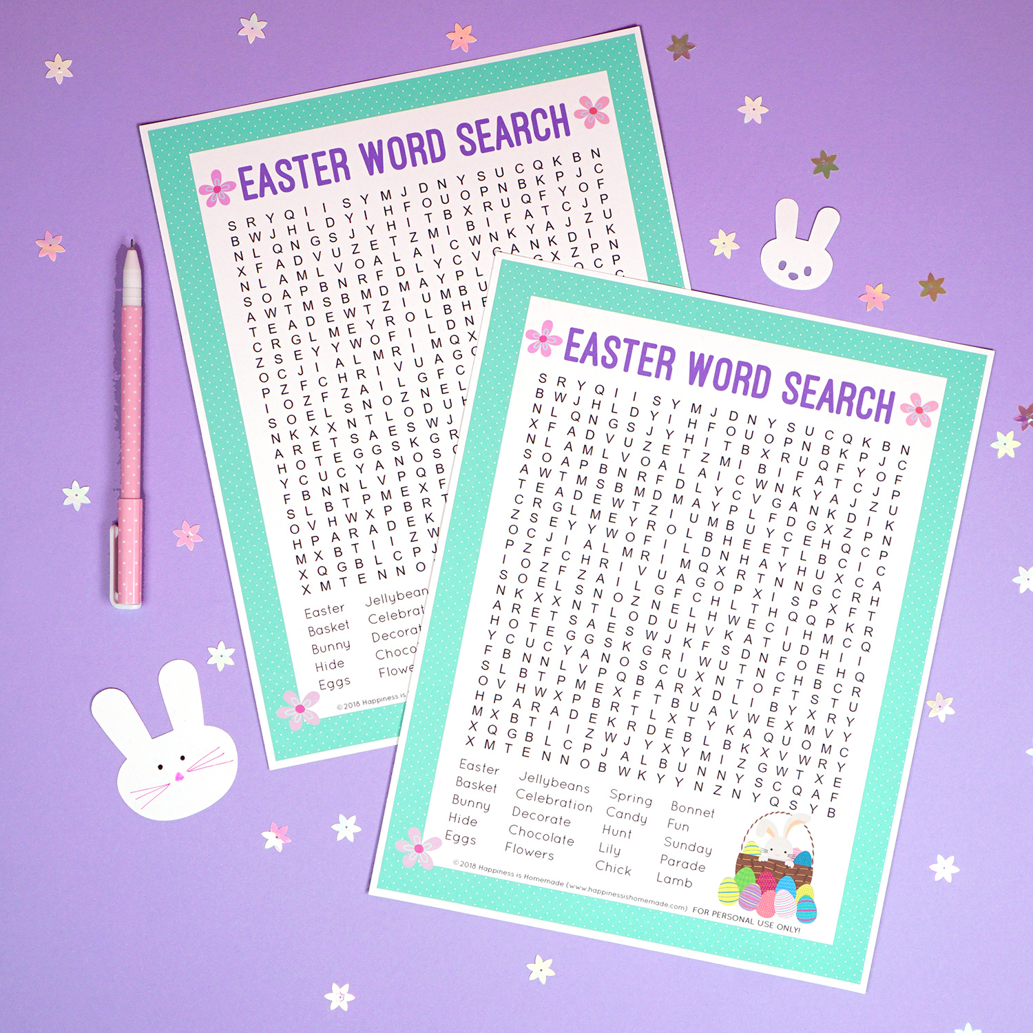 Easter Word Search Printable - Happiness Is Homemade with regard to Happiness Is Homemade Christmas Word Search Answers