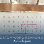 Edit + Print Word Search Gift Wrap With Word Search Christmas Wrapping Paper