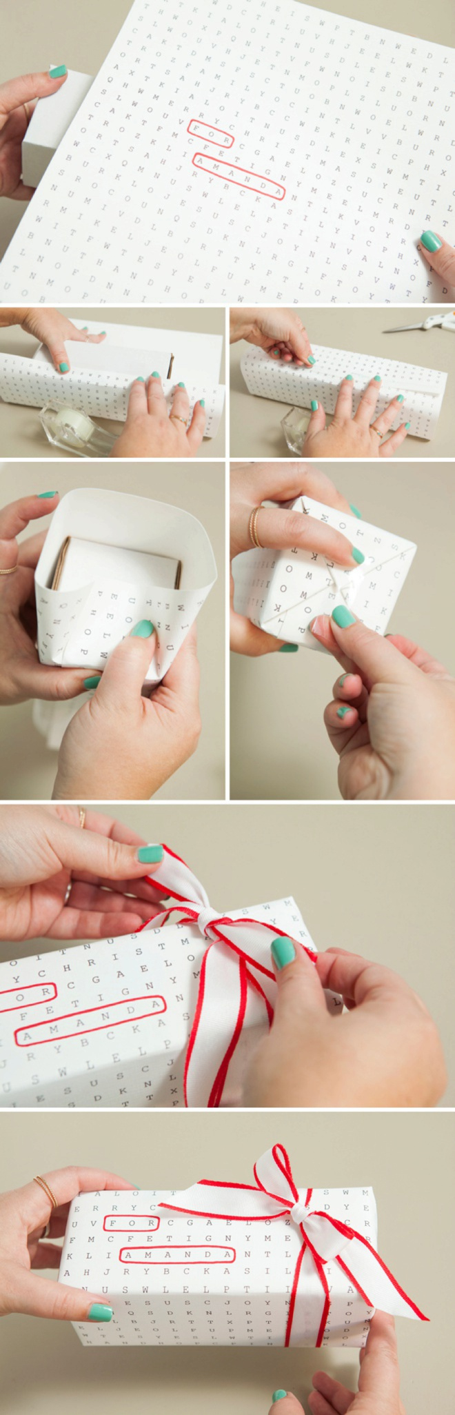 Editable + Printable Word Search Gift Wrap For Free! within Word Search Christmas Wrapping Paper