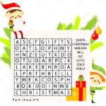 Educational Game For Children. Christmas Word Search Puzzle Kids Throughout Christmas And New Year Word Search