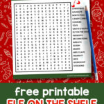 Elf On The Shelf Word Search (Free Printable) Intended For Christmas Elf Word Search