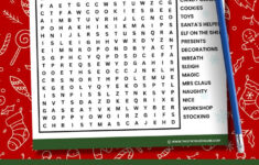 Elf On The Shelf Word Search (Free Printable) intended for Christmas Elf Word Search