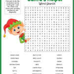 Elf Word Search With Regard To Christmas Elf Word Search