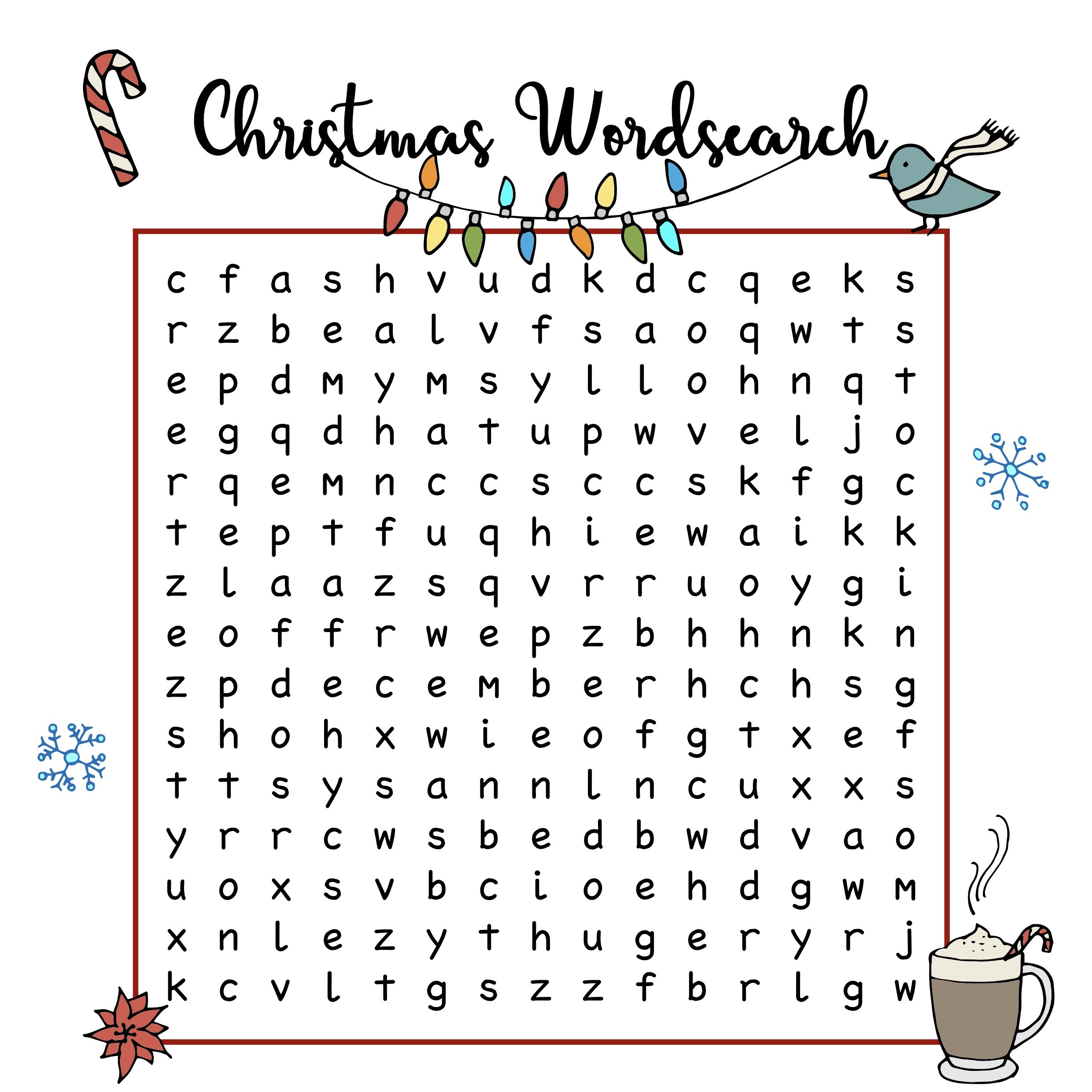 Free Christmas Printables – Wordsearch | Mama Geek within Christmas Word Search Uk
