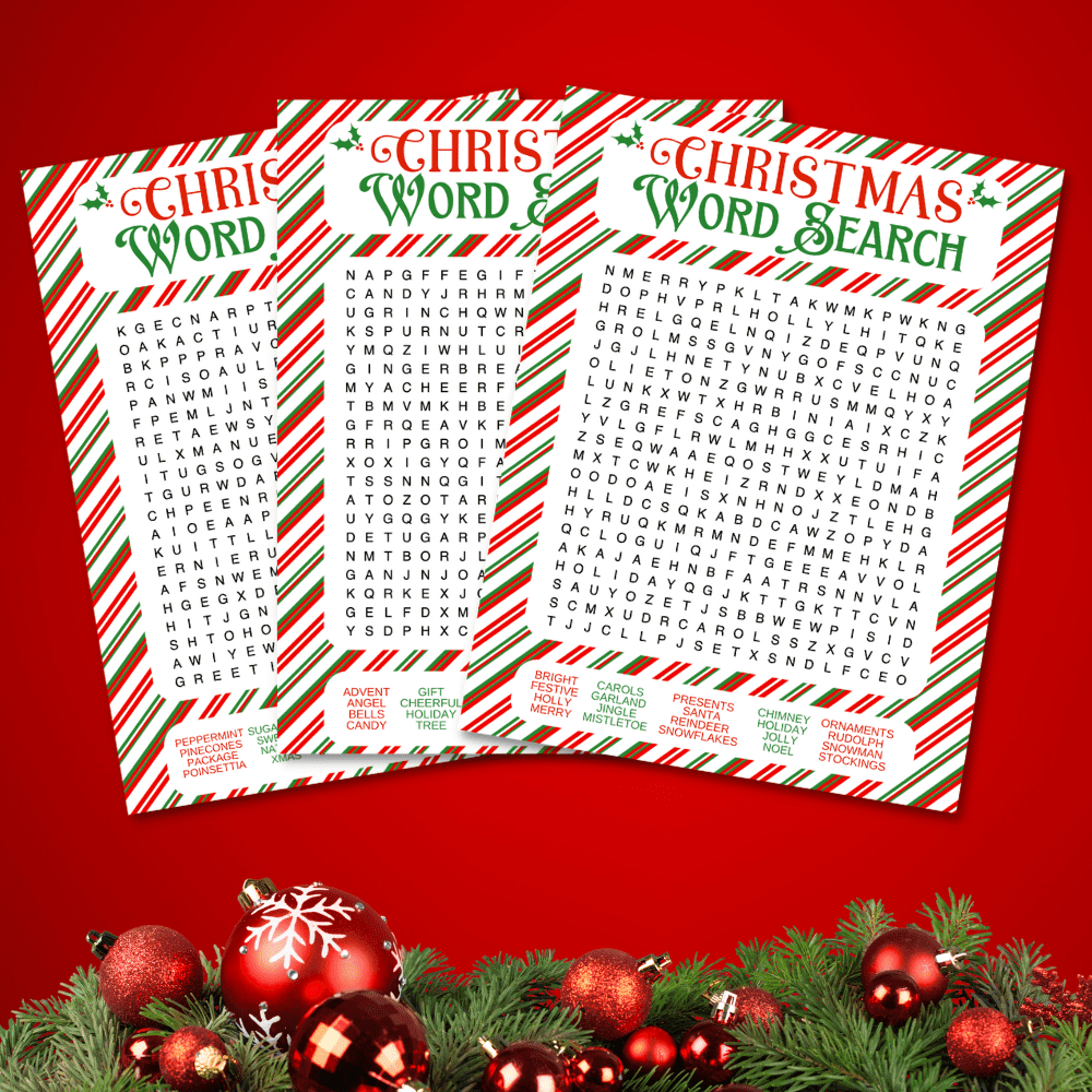 Free Christmas Word Search Printables For Kids And Adults intended for Christmas Decorating Word Search Answer Key