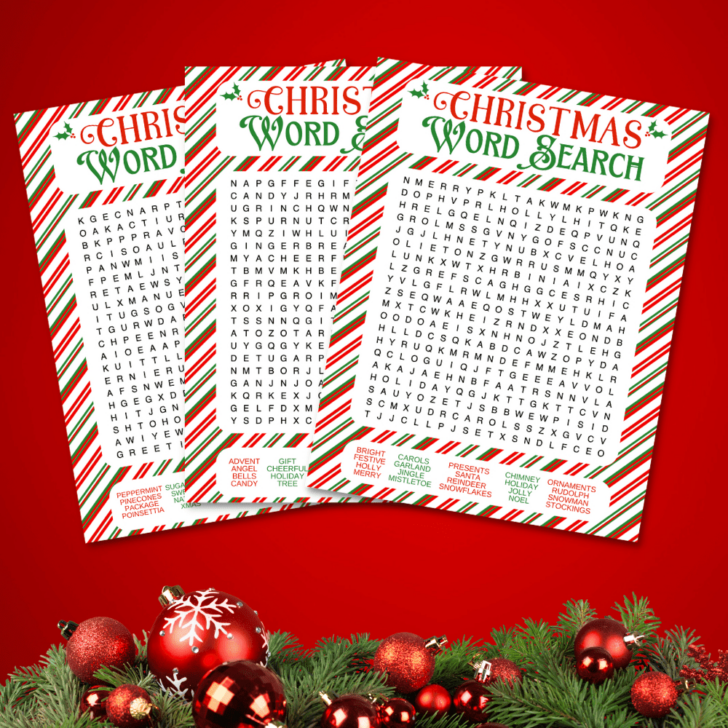 Getting Ready For Christmas Word Search Answers