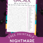 Free Nightmare Before Christmas Word Search Halloween Mad In Crafts For Nightmare Before Christmas Word Search Printable