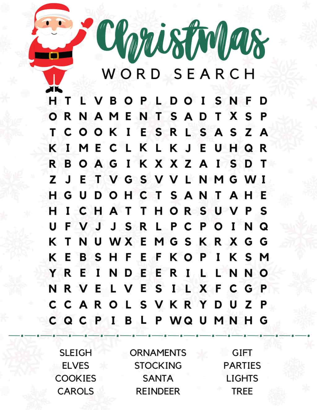 Free Printable Christmas Word Searches - Pretty Providence intended for Large Christmas Word Search