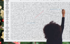 Giant Christmas Word Search - Etsy throughout Giant Christmas Word Search Poster