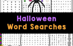 Halloween Word Searches For Kids (Free Printable) for Epic Christmas Word Search Answers