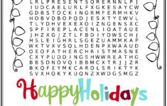 Happy Holiday Hard Word Search – Puzzlesandplans in Word Search Hard Christmas