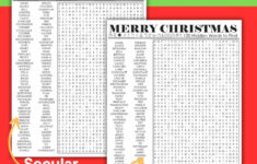 Hard Christmas Word Search Printables - Free Puzzles - Growing Play regarding Christmas Challenge Word Search Answer Key