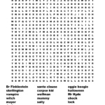 Jack Skellington Word Search   Wordmint With Regard To The Nightmare Before Christmas Word Search