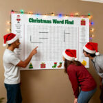 Jumbo Christmas Word Search Poster – Giant 35.43"X23.62" Wall Game In Poster Size Christmas Word Search