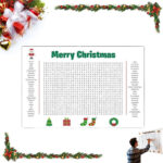 Jumbo Thanksgiving Word Search Poster, Giant 36"X24" Wall Game Pertaining To Christmas Word Search Poster