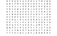 Mary &amp; Martha Word Search - Wordmint inside Activity Village Christmas Word Search