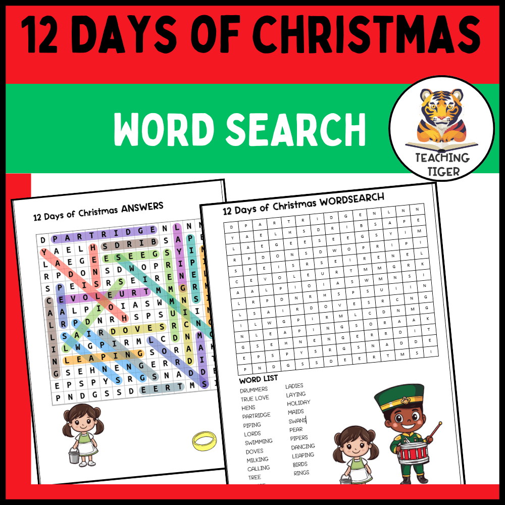 Mash &amp;gt; Christmas &amp;gt; Christmas Word Search Puzzle | 12 Days Of in Tpt Christmas Word Search