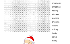 Merry Christmas Word Search – Wordmint with Italian Christmas Word Search