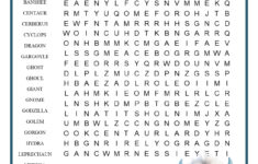 Monsters Word Search with regard to Monster Christmas Challenge Word Search Answers