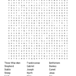 Nativity Story Word Search   Wordmint Inside Bible Christmas Story Word Search