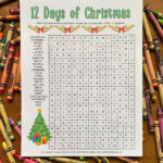 Printable 12 Days Of Christmas Word Search Throughout Twelve Days Of Christmas Word Search