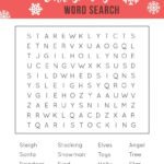Printable Christmas Word Search   A Fun Holiday Activity For Kids Throughout Christmas Word Search For 5 Year Olds