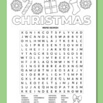 Printable Christmas Word Search   Chevron Lemon Pertaining To Word Search Christmas Puzzles
