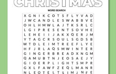 Printable Christmas Word Search - Chevron Lemon pertaining to Word Search Christmas Puzzles