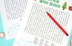 Printable Christmas Word Search For Kids &amp; Adults - Happiness Is for Happiness Is Homemade Christmas Word Search Answers