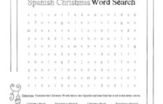 Spanish Christmas Word Search Worksheet | Madeteachers for Printable Spanish Christmas Word Search