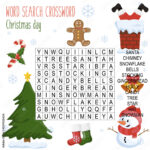 Stock Vektorgrafik „Easy Word Search Crossword Puzzle 'Christmas Within Christmas Day Word Search