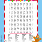 Stock Vektorgrafik „Educational Game For Children. Christmas Word Within English Christmas Word Search