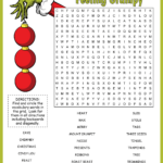 The Grinch Word Search Throughout Christmas Word Search Puzzles Online