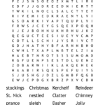 Twas The Night Before Christmas Word Search   Wordmint Inside Twas The Night Before Christmas Word Search Answers