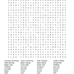 Twelve Days Of Christmas Word Search   Wordmint For Twelve Days Of Christmas Word Search