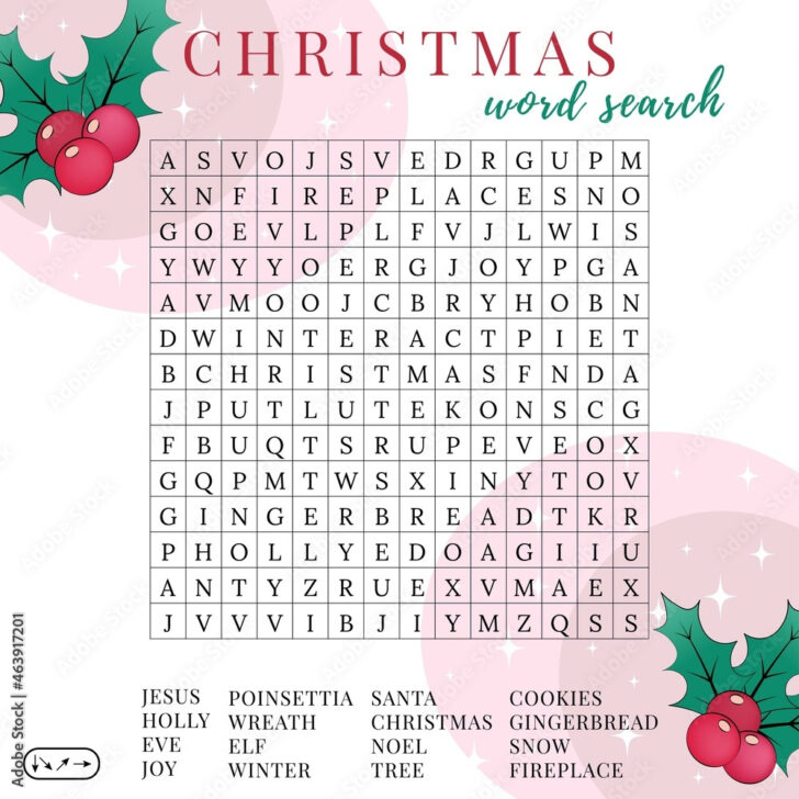 Christmas Games Word Search