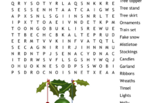 Winter Break Word Search - Wordmint inside Christmas Decorations Word Search Answer Key