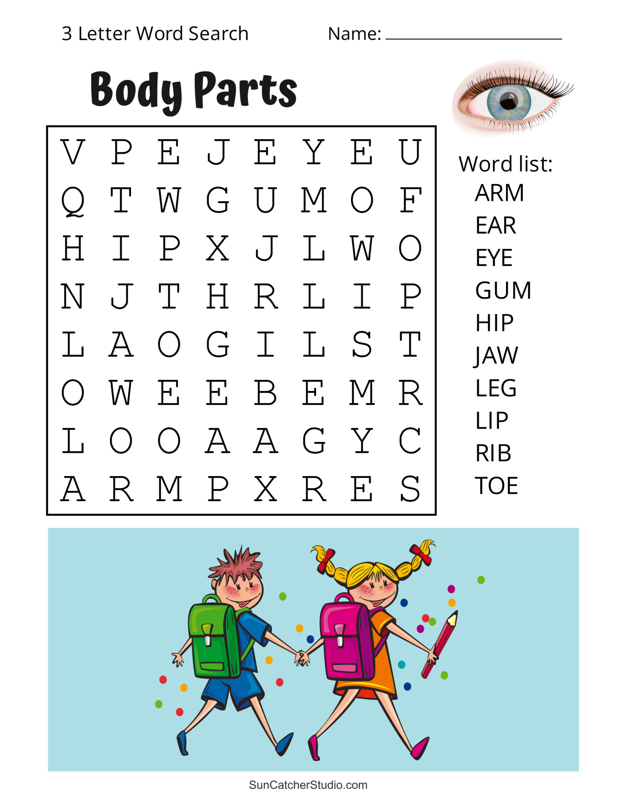 3 Letter Word Search
