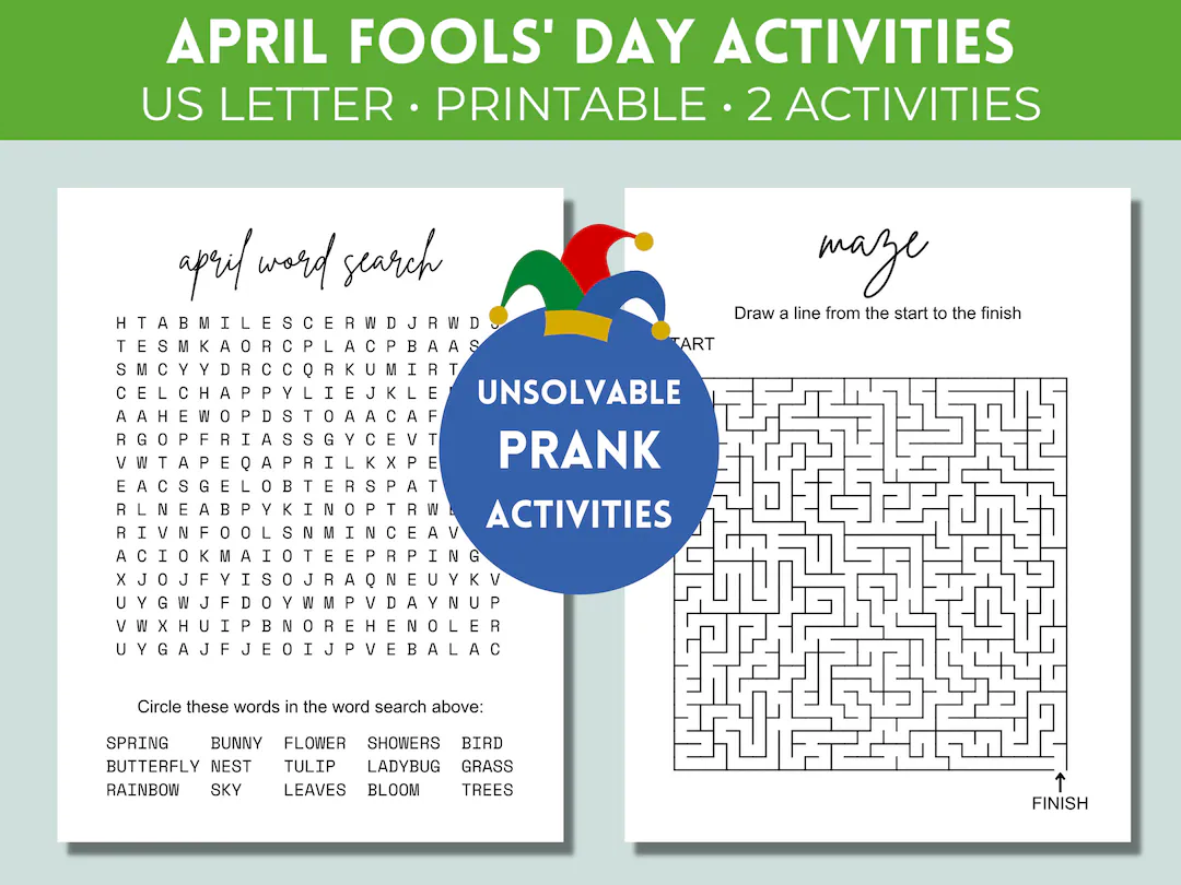 April Fools Day Prank Printable
