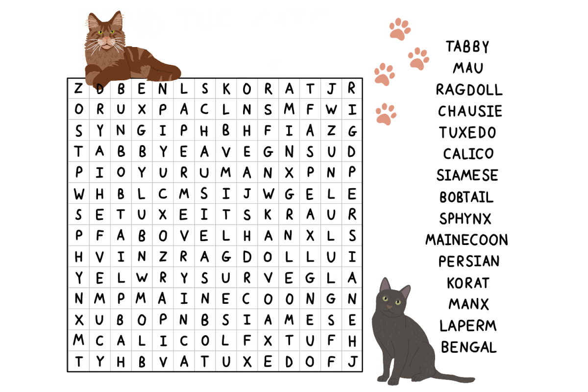 free printable word search cats free printable word search cats