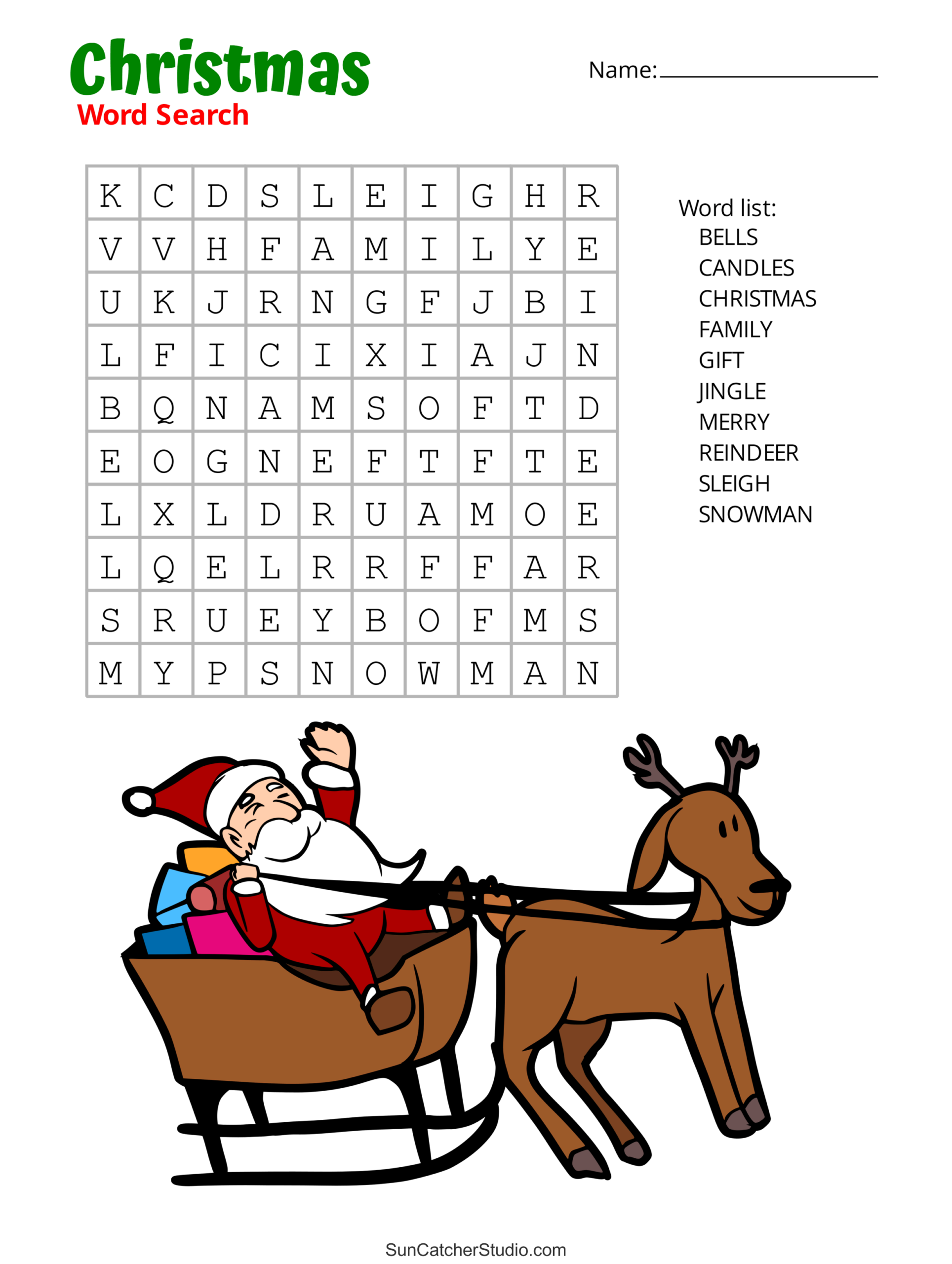 Christmas Word Search