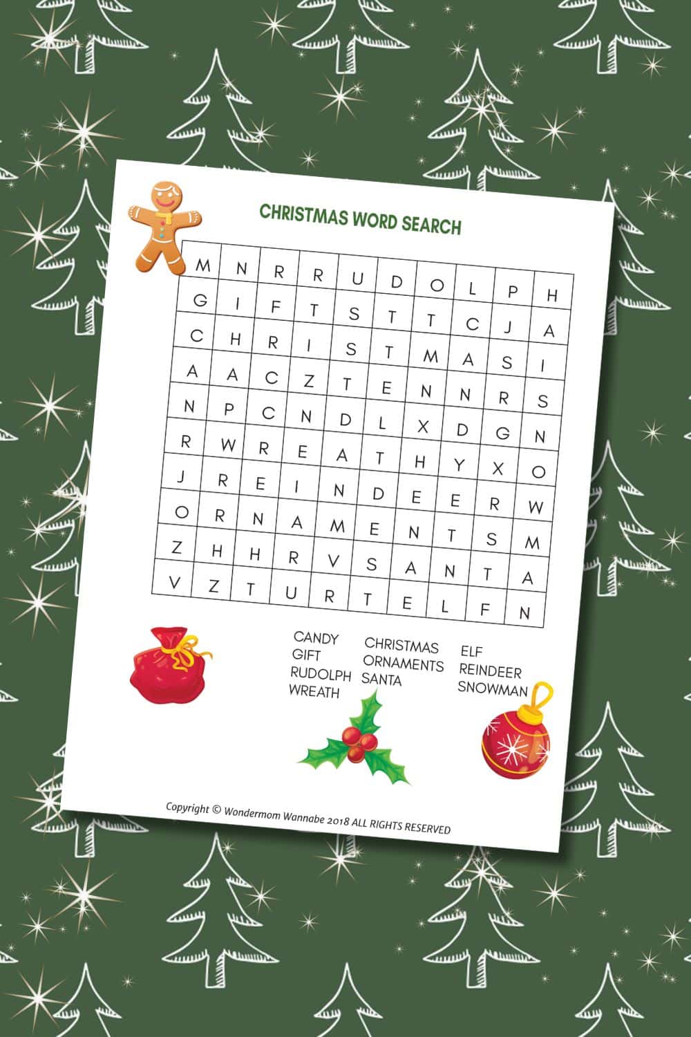 Christmas Word Search For Kids Christmas Word Search For Kids