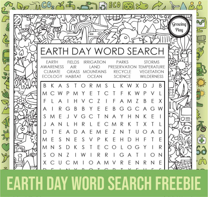 Earth Day Word Search Pdf Free Earth Day Word Search Pdf Free