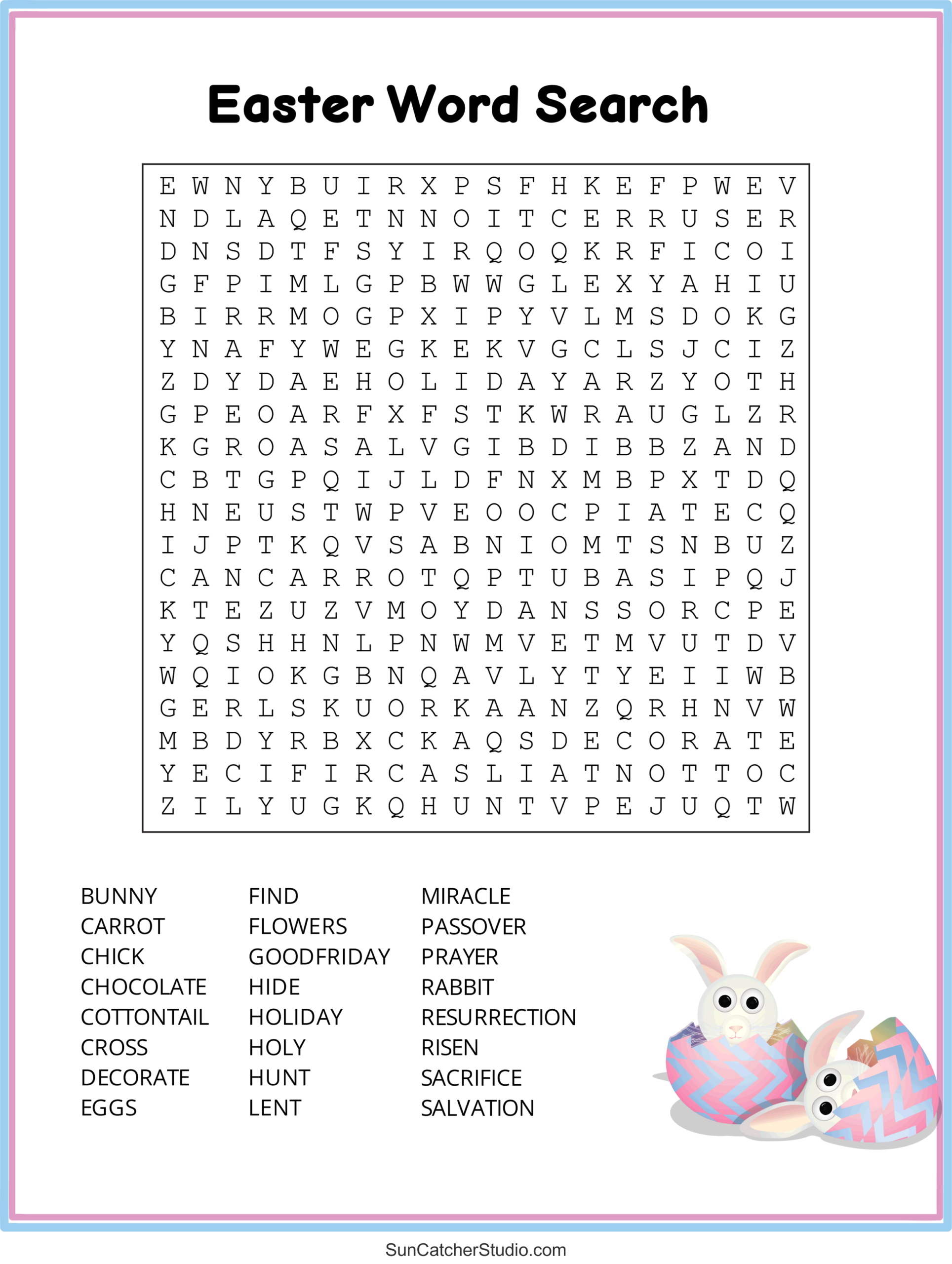 Easter Word Search Easter Word Search