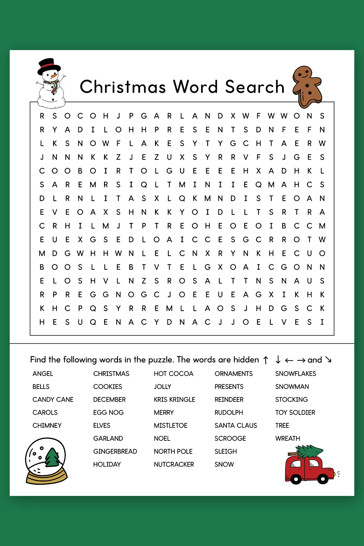 christmas word search for seniors christmas word search for seniors
