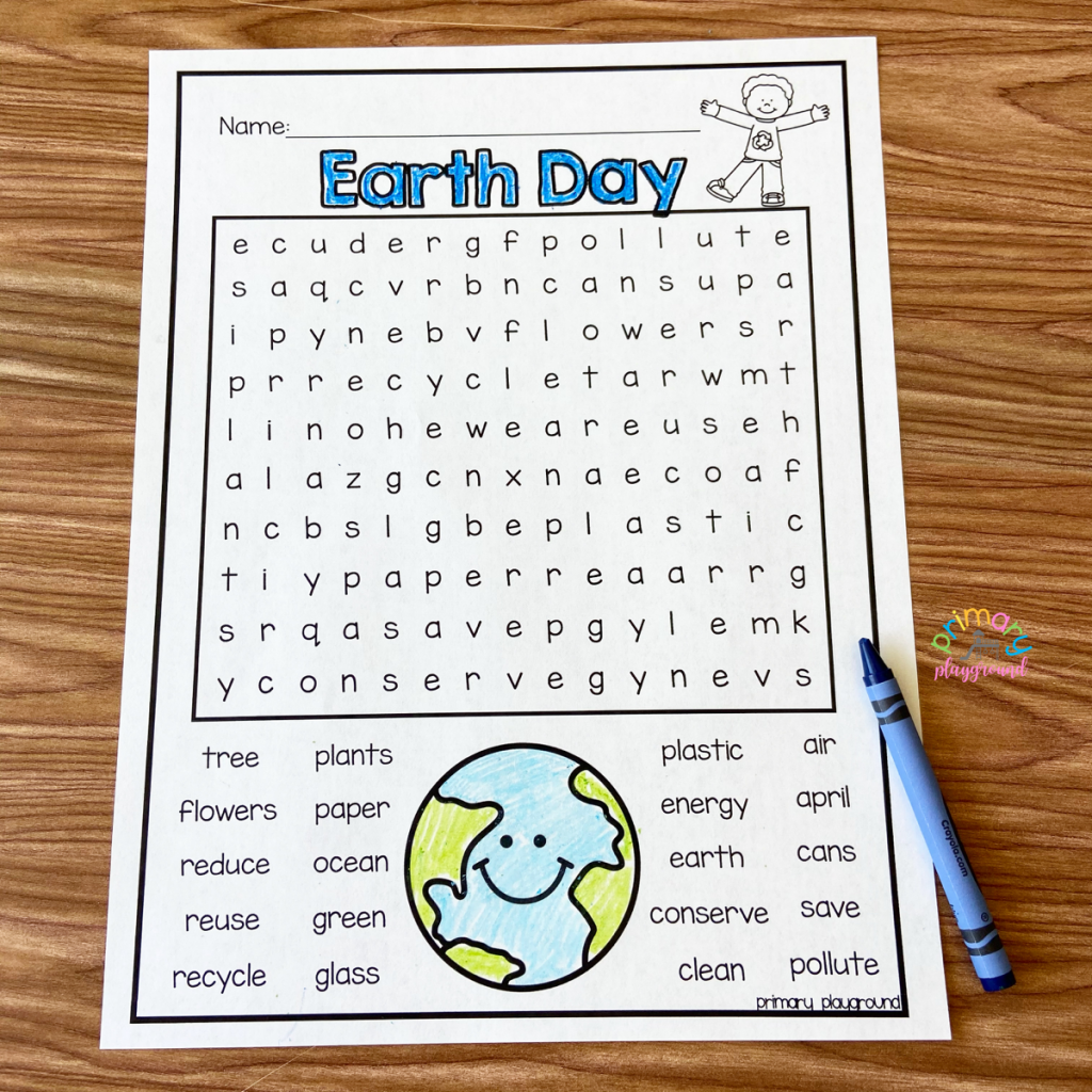 Free Printable Earth Day Word Search Free Printable Earth Day Word Search